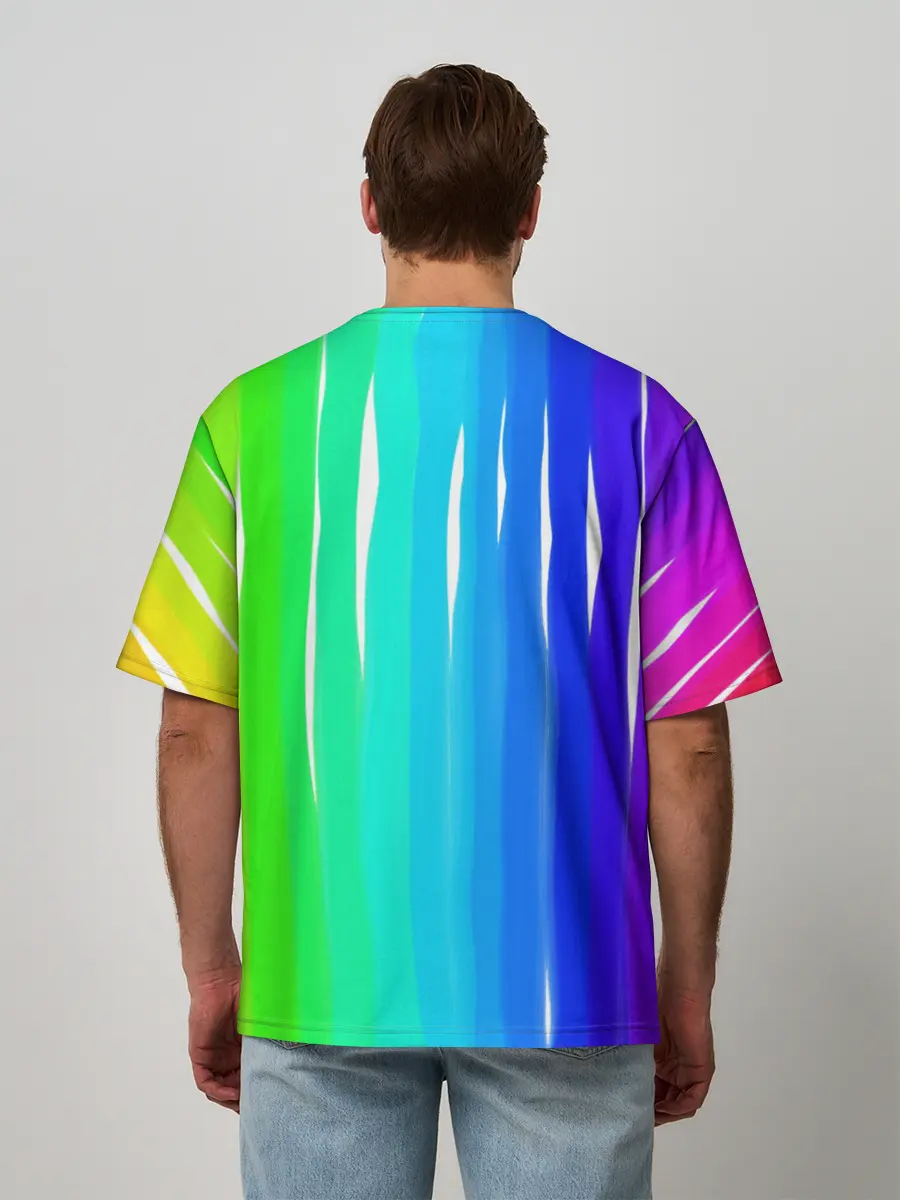 Мужская футболка оверсайз / Перелив цвета
