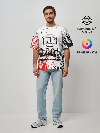 Мужская футболка оверсайз / RAMMSTEIN