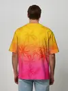 Мужская футболка оверсайз / РЕТРО ПАЛЬМЫ