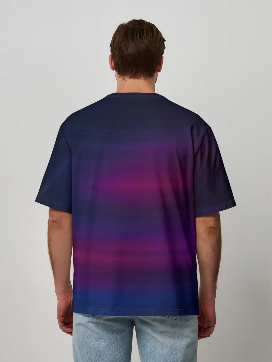 Мужская футболка оверсайз / Шоё Хината киберпанк Haikyu!!