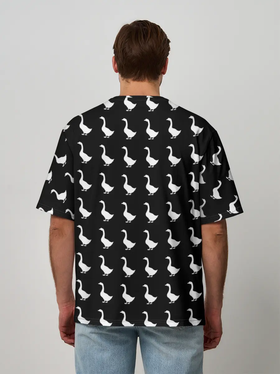 Мужская футболка оверсайз / Gussi Black