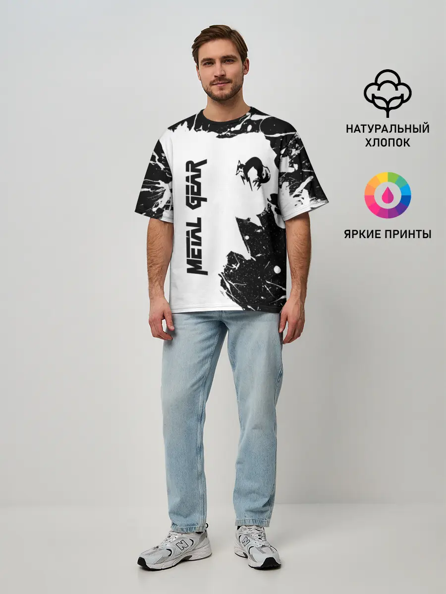 Мужская футболка оверсайз / METAL GEAR SOLID