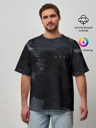 Мужская футболка оверсайз / DARK - No Future
