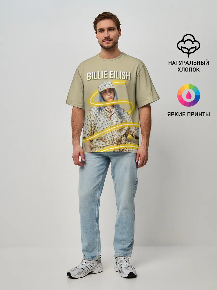 Мужская футболка оверсайз / BILLIE EILISH
