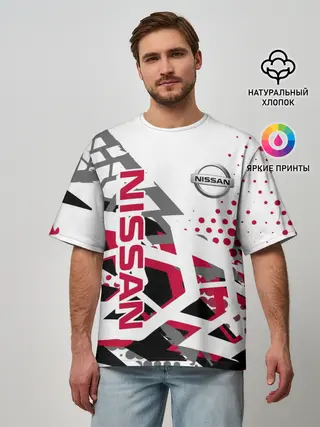 Мужская футболка оверсайз / Nissan
