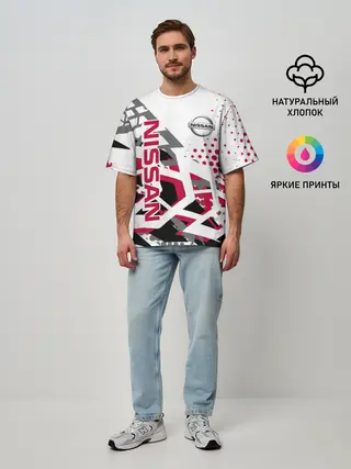 Мужская футболка оверсайз / Nissan