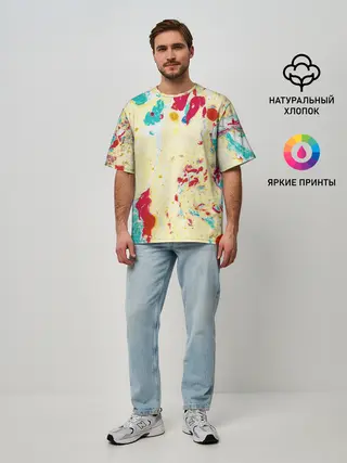 Мужская футболка оверсайз / Текстура