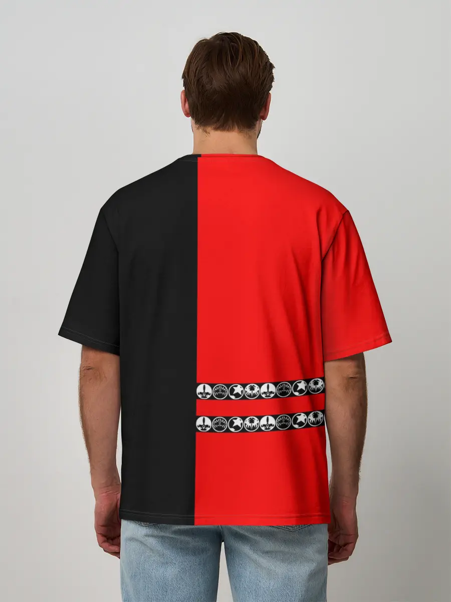 Мужская футболка оверсайз / Kiss