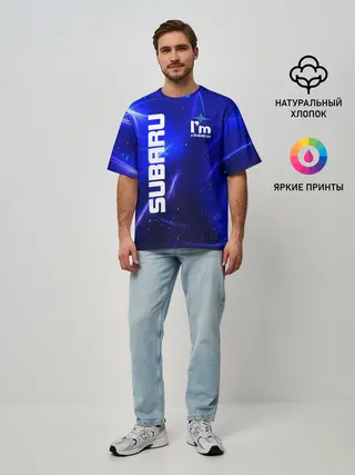Мужская футболка оверсайз / Субару