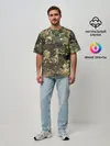 Мужская футболка оверсайз / Камуфляж с кляксами