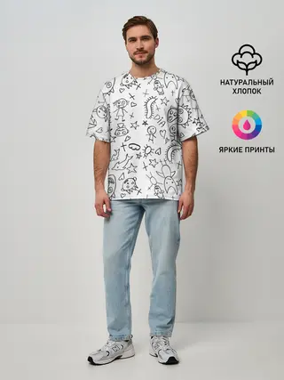 Мужская футболка оверсайз / DIE ANTWOORD