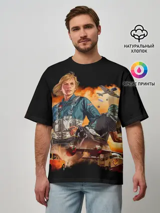 Мужская футболка оверсайз / GTA Online