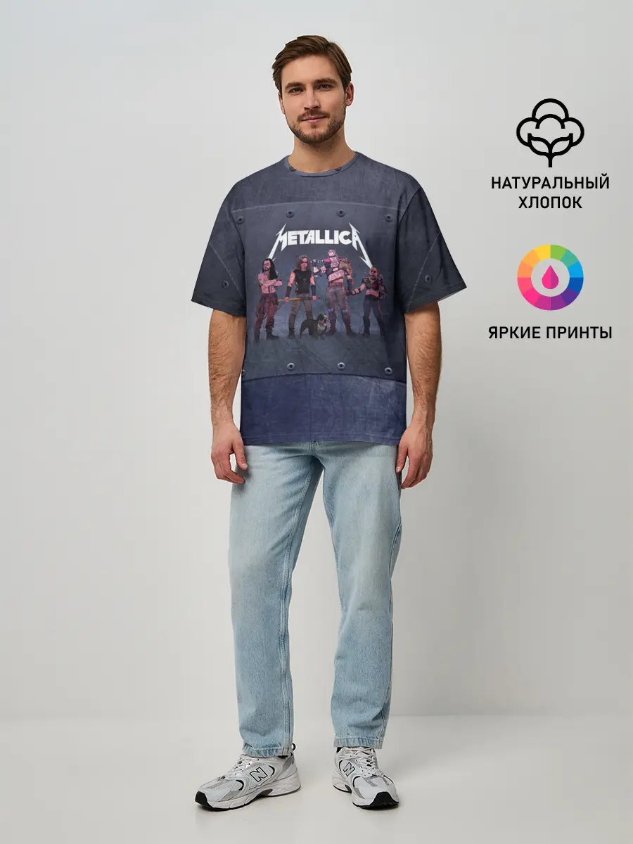 Мужская футболка оверсайз / METALLICA | ГРУППА МЕТАЛЛИКА