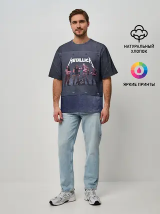 Мужская футболка оверсайз / METALLICA | ГРУППА МЕТАЛЛИКА