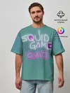 Мужская футболка оверсайз / Squid game a