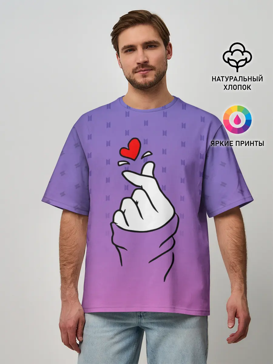 Мужская футболка оверсайз / K-POP BTS