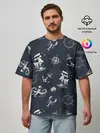 Мужская футболка оверсайз / Nautical art