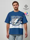 Мужская футболка оверсайз / TAMPA BAY LIGHTING