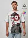 Мужская футболка оверсайз / Гейша