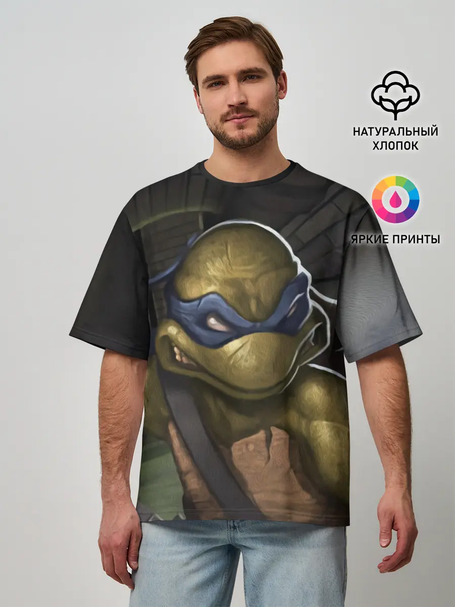 Мужская футболка оверсайз / ЛЕОНАРДО