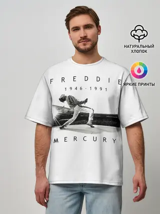 Мужская футболка оверсайз / Фредди Меркьюри