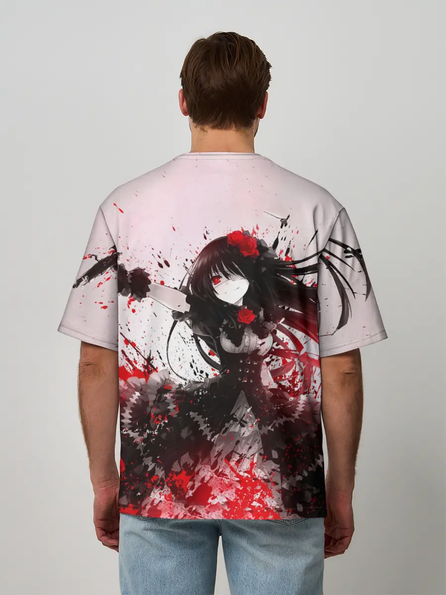 Мужская футболка оверсайз / рандеву с жизнью