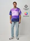 Мужская футболка оверсайз / ФИОЛЕТОВЫЙ РАЙ