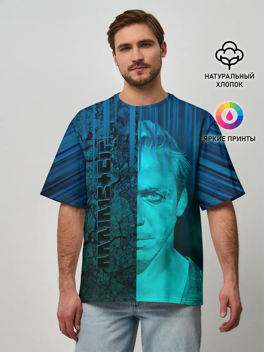 Мужская футболка оверсайз / Rammstein