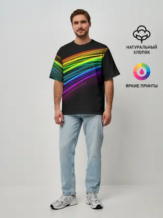 Мужская футболка оверсайз / АБСТРАКЦИЯ