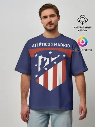 Мужская футболка оверсайз / Atletico de Madrid
