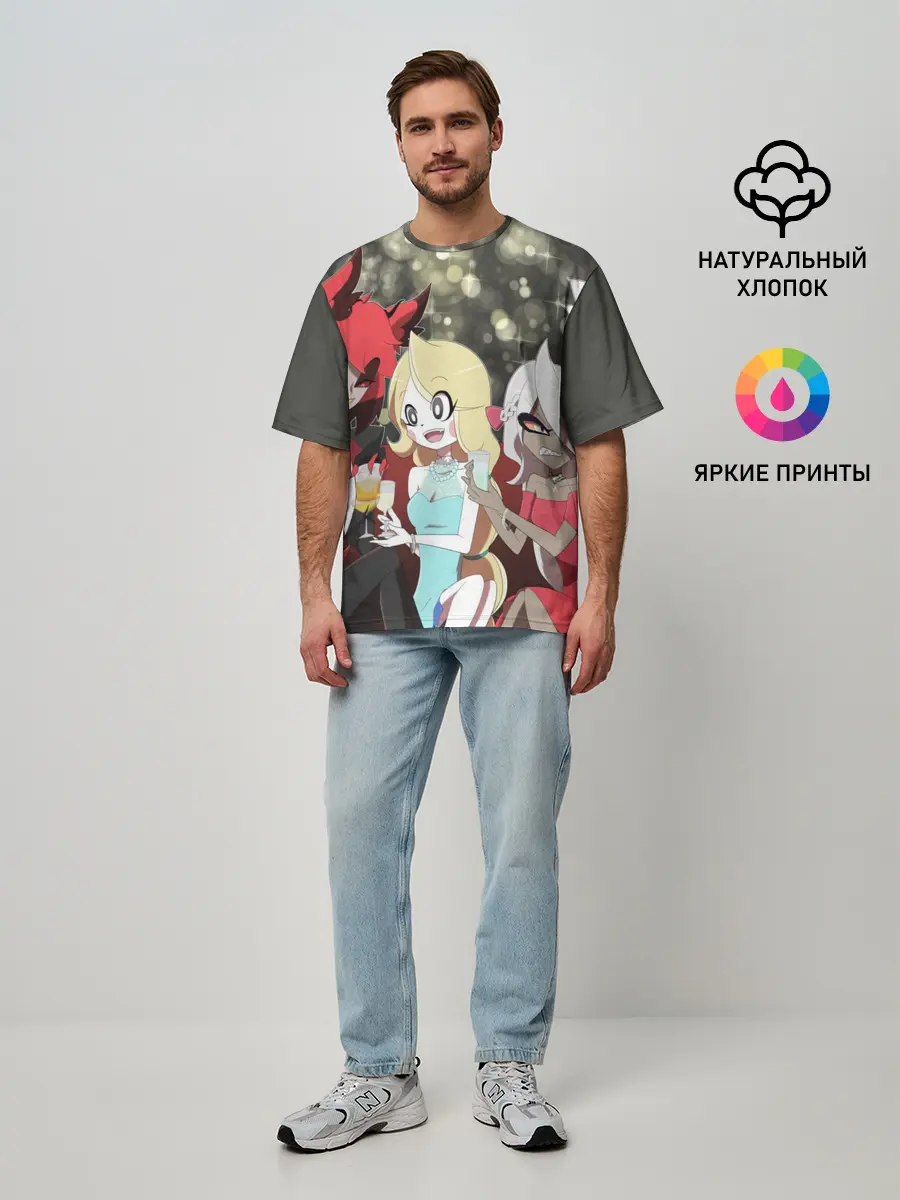 Мужская футболка оверсайз / ОТЕЛЬ ХАЗБИН