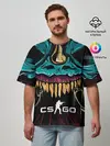 Мужская футболка оверсайз / CS GO hyper beast skin