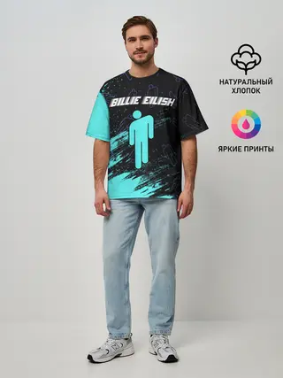 Мужская футболка оверсайз / BILLIE EILISH / БИЛЛИ АЙЛИШ