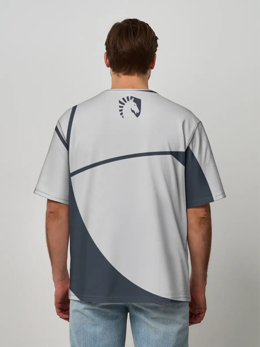 Мужская футболка оверсайз / Liquid - The Form