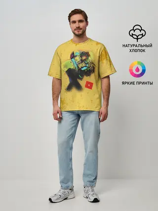 Мужская футболка оверсайз / ROBLOX Grunge ART