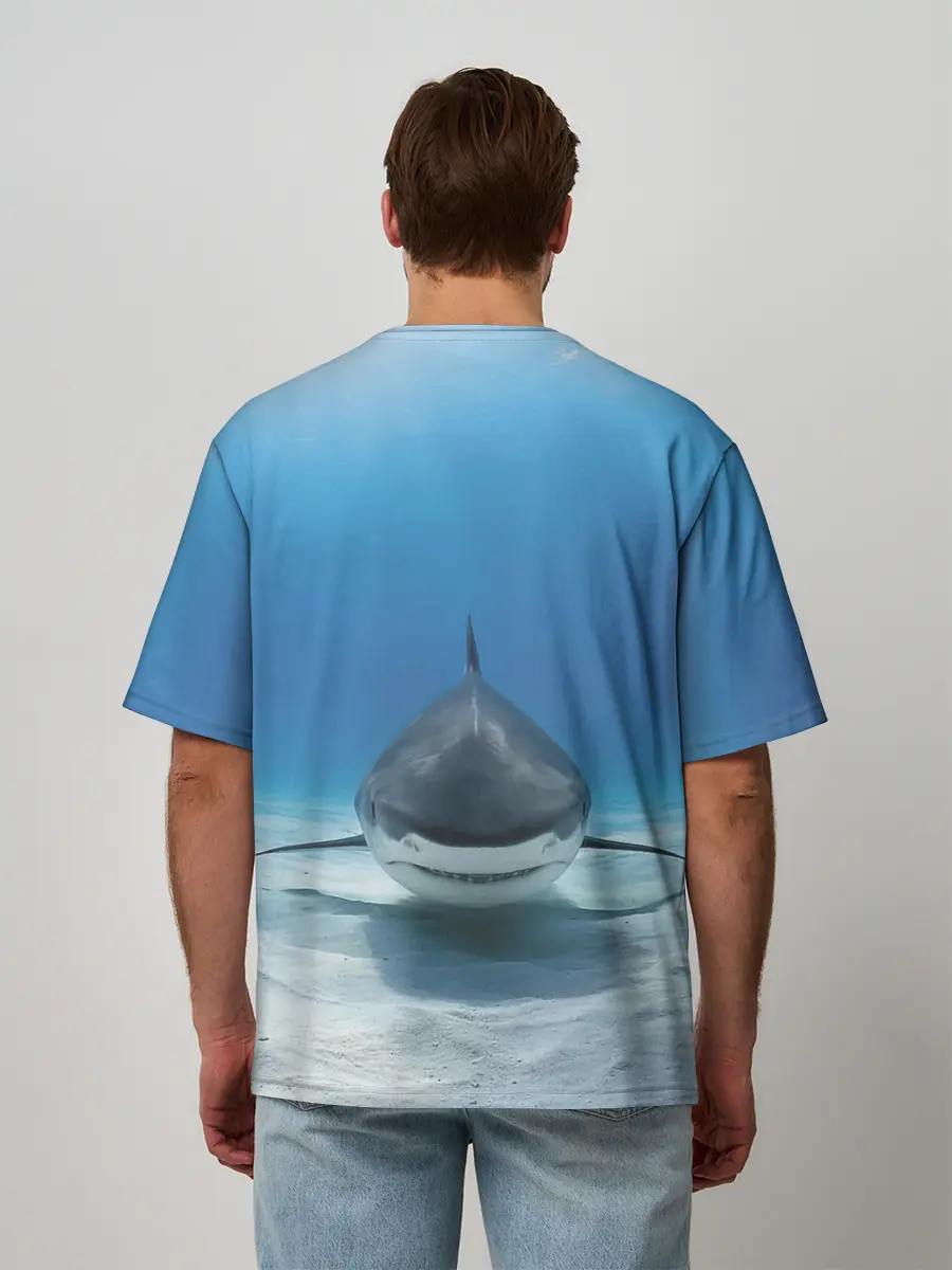 Мужская футболка оверсайз / Анфас