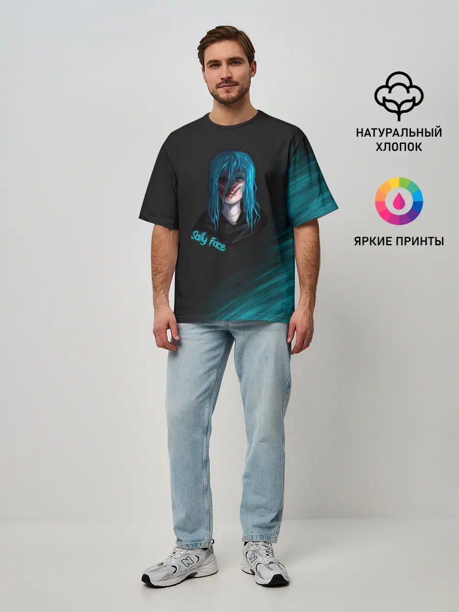 Мужская футболка оверсайз / Sally Face