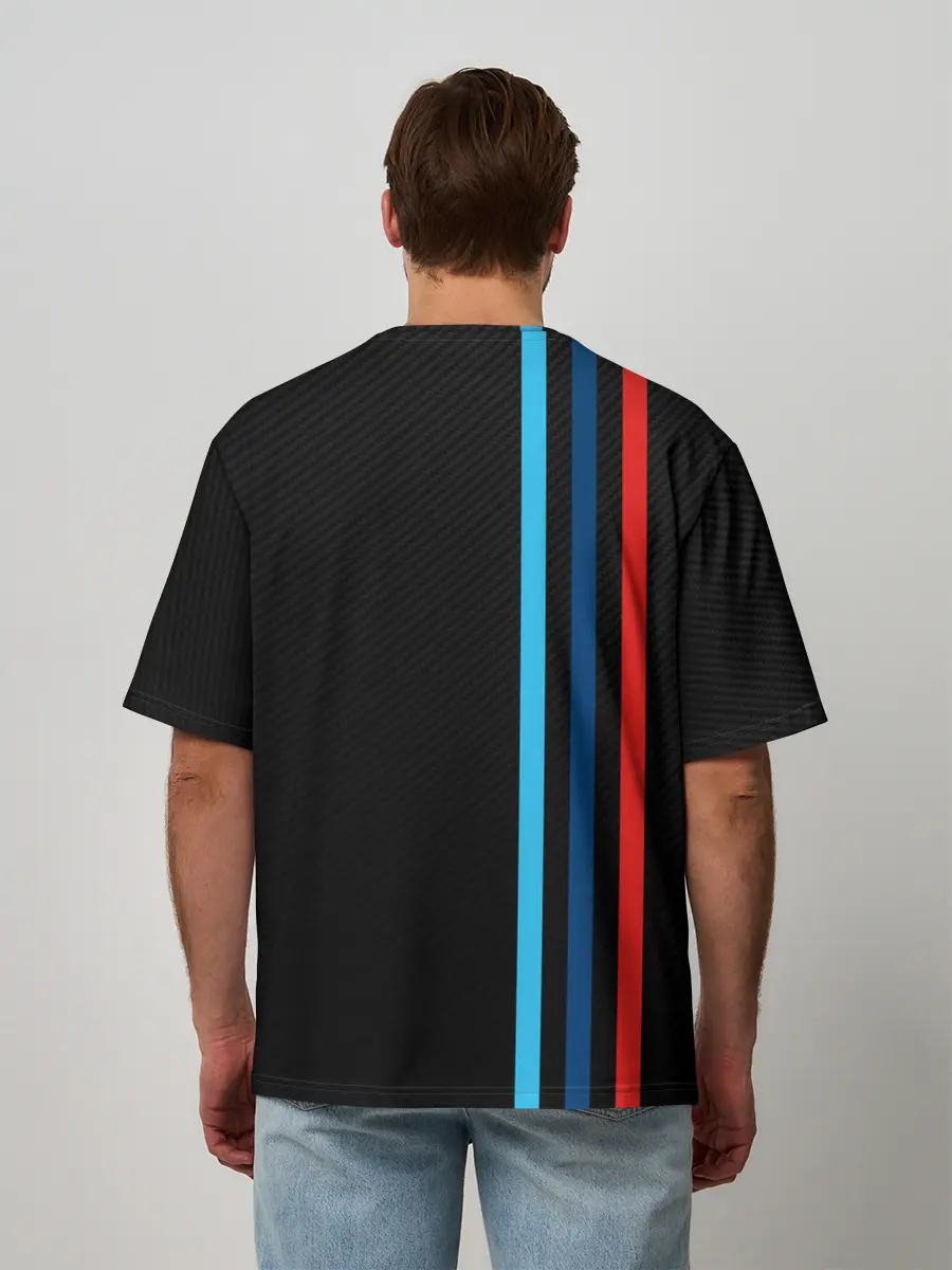 Мужская футболка оверсайз / BMW M SPORT CARBON