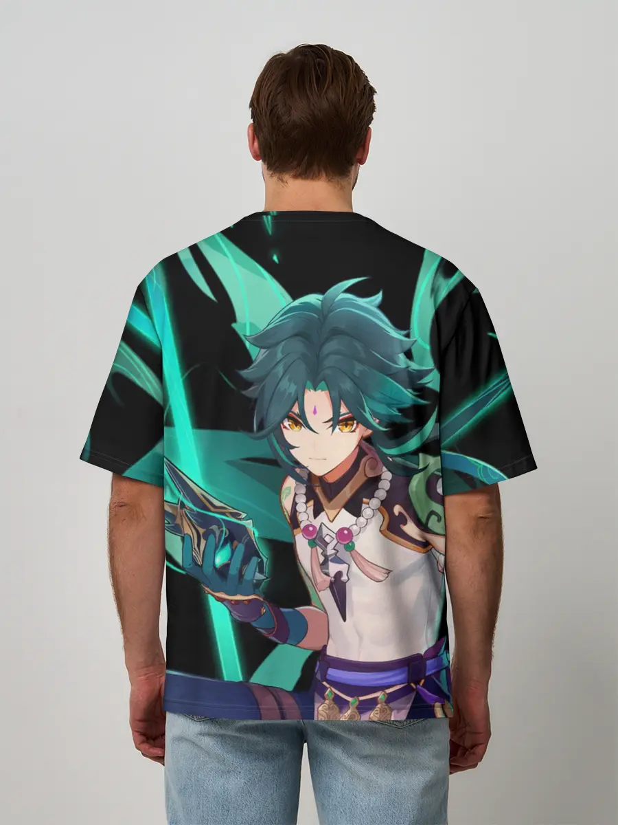 Мужская футболка оверсайз / Геншин импакт: Сяо