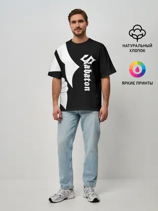 Мужская футболка оверсайз / Sabaton