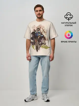 Мужская футболка оверсайз / Вселенная Последнего из нас