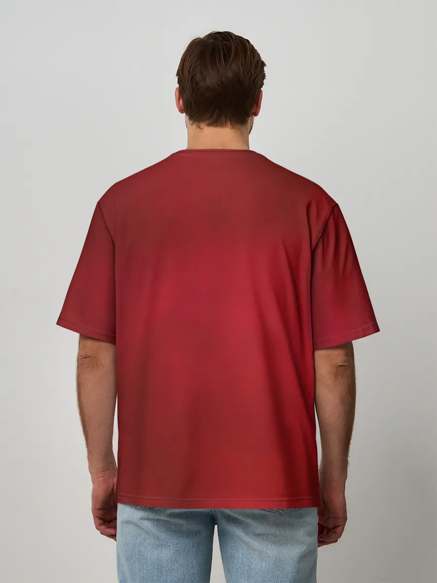 Мужская футболка оверсайз / Новогодний Дзюба