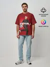 Мужская футболка оверсайз / Новогодний Дзюба