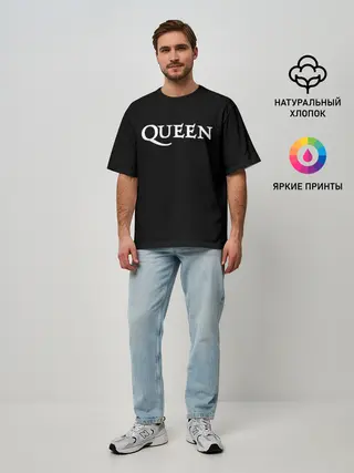 Мужская футболка оверсайз / QUEEN