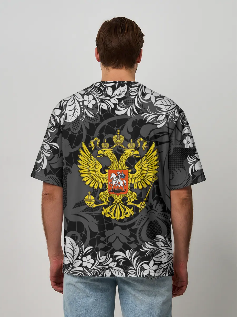 Мужская футболка оверсайз / Российская Федерация