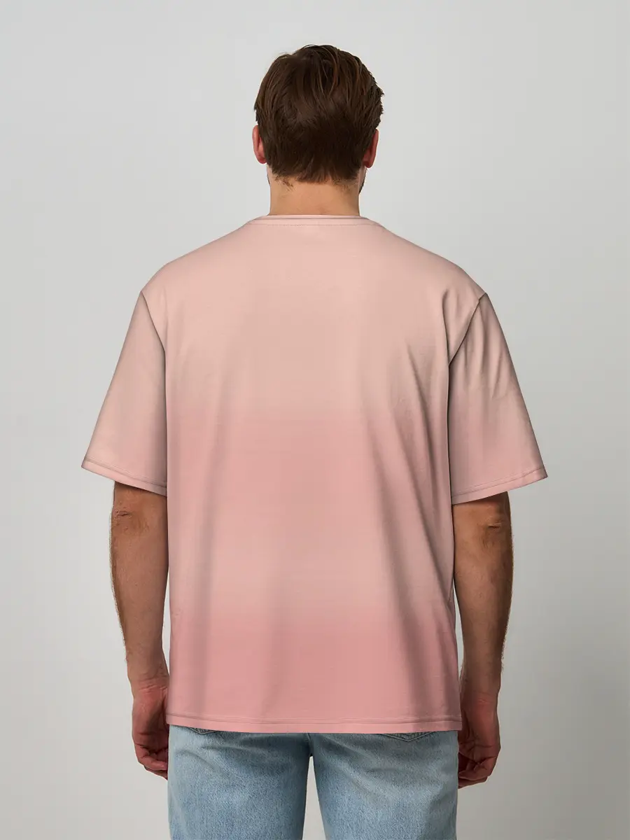 Мужская футболка оверсайз / Bunny Girl apricot