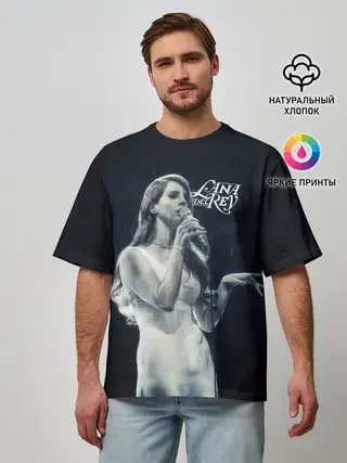 Мужская футболка оверсайз / Лана Дель Рей