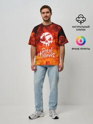 Мужская футболка оверсайз / SEA OF THIEVES