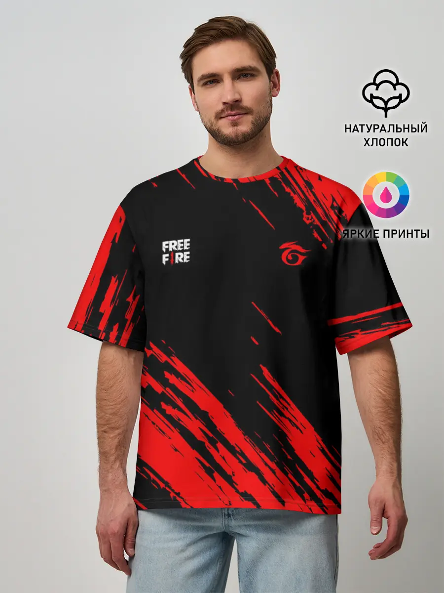 Мужская футболка оверсайз / FF | GARENA