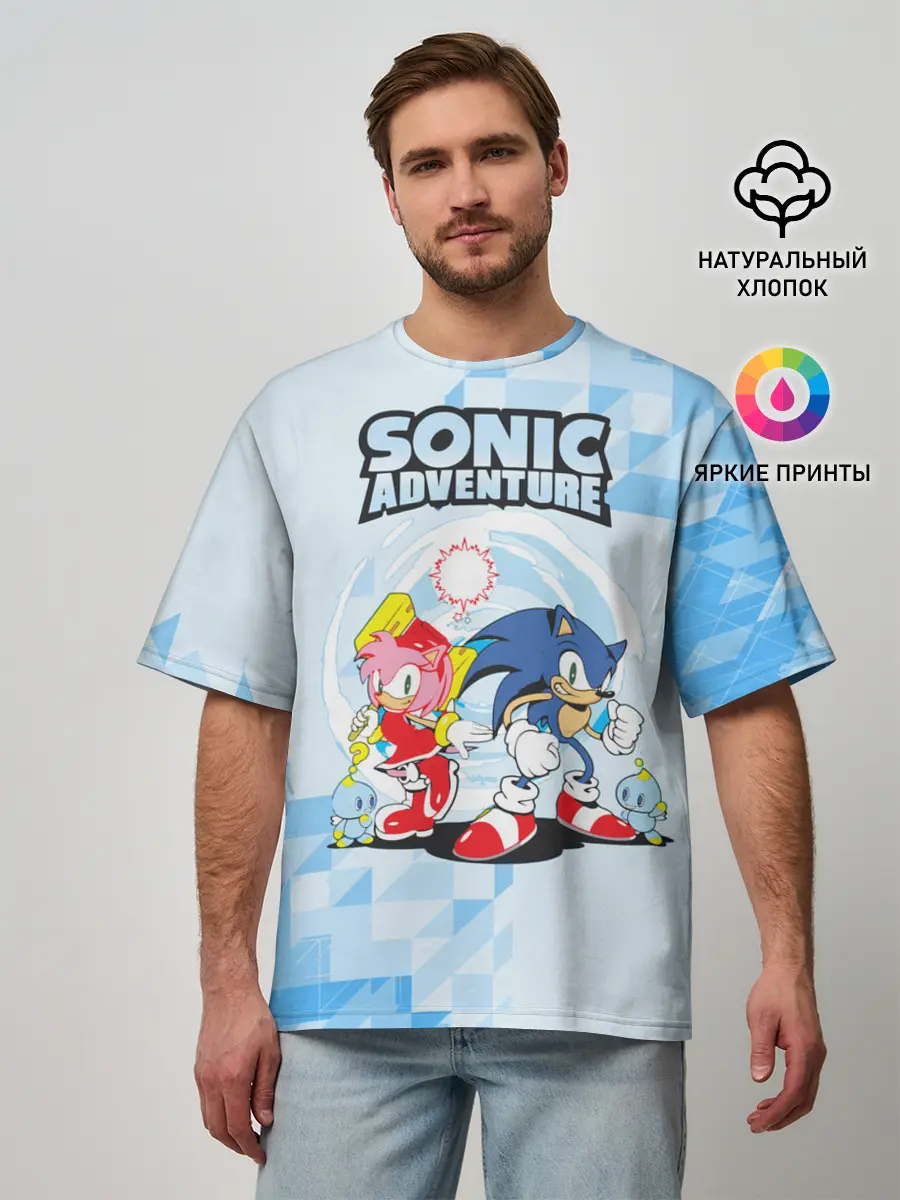 Мужская футболка оверсайз / sonik